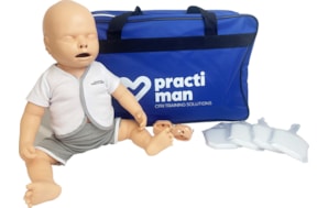 TORSO P/TREINO REANIMAÇÃO PRACTI-BABY C/SACO MAN-B1059
